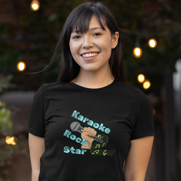Karaoke Rock Star T-Shirt – Funny Music Lover Singing Tee